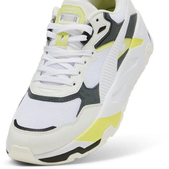 👟 [BRAND NEW] PUMA TRINITY WHITE LIME SHEEN MENS SHOES SIZE 14 SNEAKERS 👟 - Picture 4 of 12